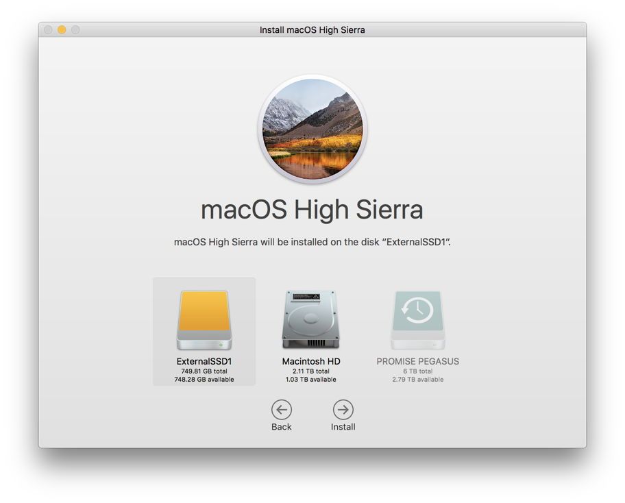 Download macos high sierra installer app