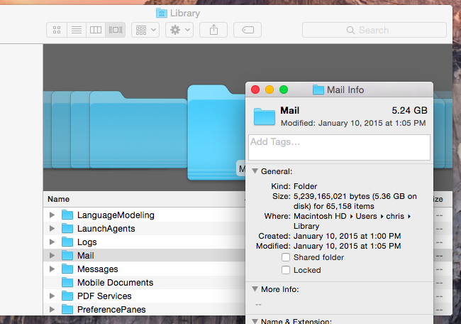 Mac how to clear storage mail app gmail